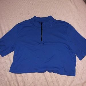 Blue wild fable crop top